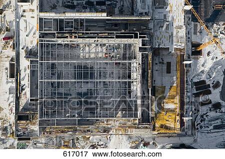 Stock Photo - Aerial view of a construction site. Fotosearch