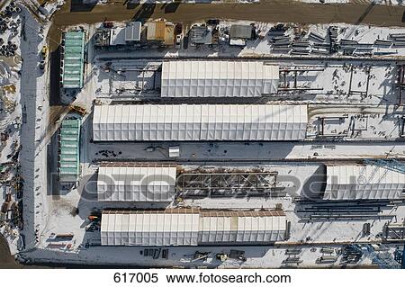 Aerial view of a construction site View Large Photo Image Stock Photography - Aerial view of a construction site. Fotosearch