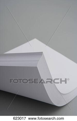A stack of white paper View Large Photo Image Stock Photo - A stack of white paper. Fotosearch