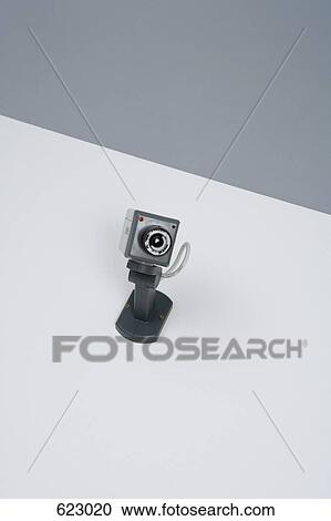 A surveillance camera View Large Photo Image Stock Image - A surveillance camera. Fotosearch