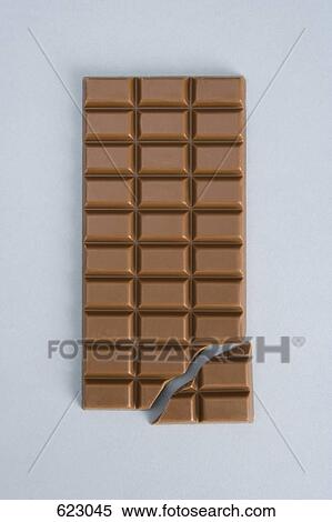 Stock Photography - Broken chocolate bar. Fotosearch