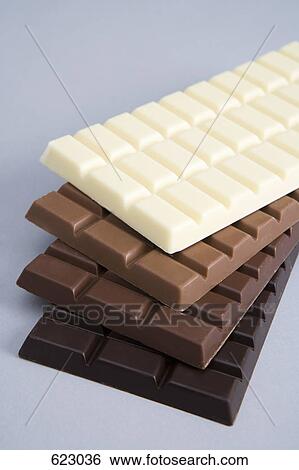 Four chocolate bars View Large Photo Image Stock Photograph - Four chocolate bars. Fotosearch