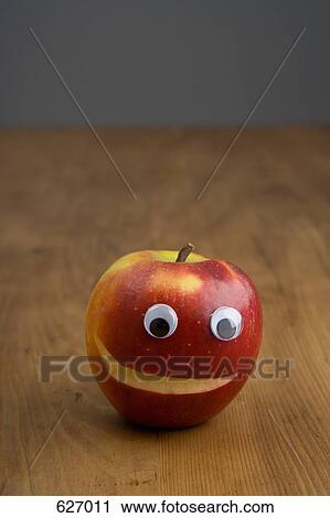 An apple with a smiley face View Large Photo Image Stock Image - An apple with a smiley face. Fotosearch