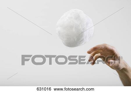 A human hand throwing a large cotton ball View Large Photo Image Stock Photograph - A human hand throwing a large cotton ball. Fotosearch