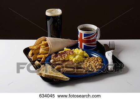 Stock Photography - Stereotypical English food. Fotosearch