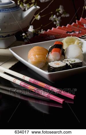 Stereotypical Japanese meal View Large Photo Image Stock Photo - Stereotypical Japanese meal. Fotosearch