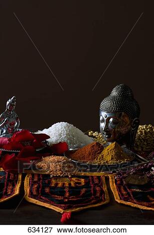 Typical Indian cuisine ingredients View Large Photo Image Stock Photo - Typical Indian cuisine ingredients. Fotosearch