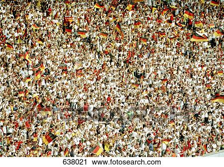 A crowd of fans at a German soccer game View Large Photo Image Stock Image - A crowd of fans at a German soccer game. Fotosearch