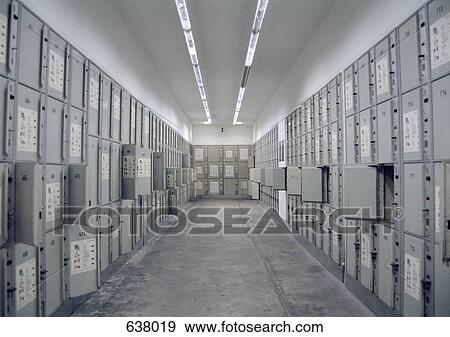 Stock Photo - A room full of lockers. Fotosearch