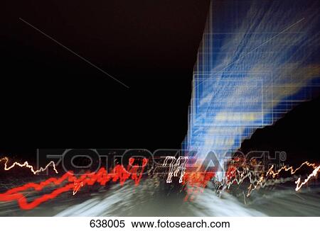 Driving at speed at night View Large Photo Image Stock Photography - Driving at speed at night. Fotosearch