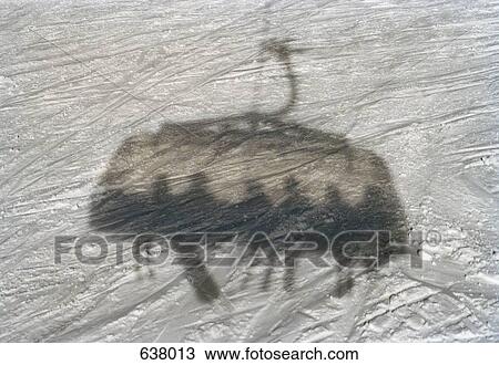 Shadow of an overhead cable car on snow View Large Photo Image Stock Image - Shadow of an overhead cable car on snow. Fotosearch
