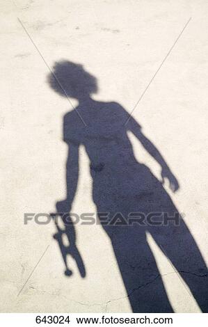 Shadow of a skateboarder View Large Photo Image Picture - Shadow of a skateboarder. Fotosearch