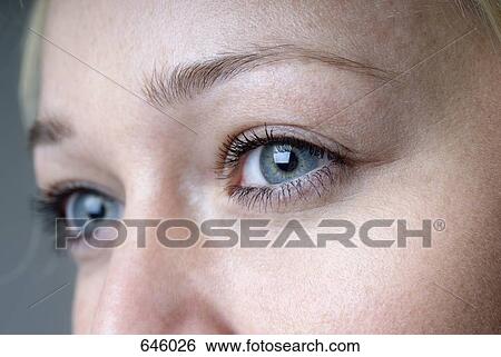 Close up of a woman’s eyes View Large Photo Image Stock Photograph - Close up of a woman’s eyes. Fotosearch