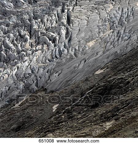 Stock Photo - Schlatenkees Glacier, Osttirol, Austria, near Kleinvenediger Mountain. Fotosearch