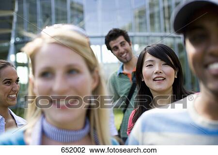 University students on campus View Large Photo Image Stock Image - University students on campus. Fotosearch