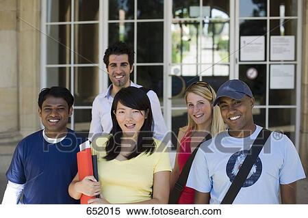 University students on campus View Large Photo Image Stock Photography - University students on campus. Fotosearch