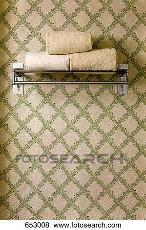 Towels on a rack View Large Photo Image Stock Photo - Towels on a rack. Fotosearch