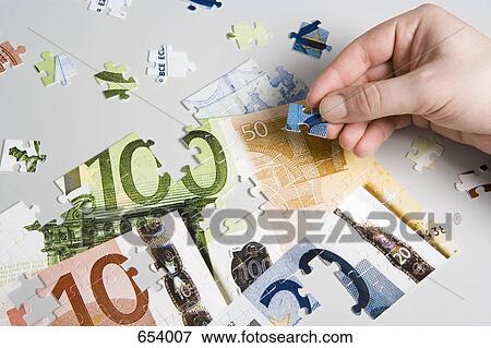 European currency jigsaw puzzle View Large Photo Image Stock Photo - European currency jigsaw puzzle. Fotosearch