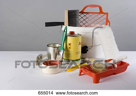 Picture - House Painter’s equipment. Fotosearch