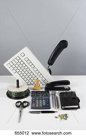 Stock Image - Office supplies. Fotosearch