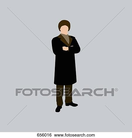 Stock Illustration - Stereotypical Russian man. Fotosearch