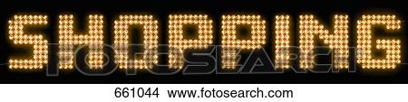 The word shopping in illuminated light bulbs View Large Photo Image Picture - The word shopping in illuminated light bulbs. Fotosearch