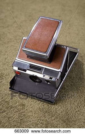 Stock Photo - Close up of a Polaroid camera. Fotosearch