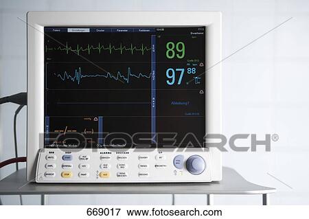 Stock Photo - Heart monitor. Fotosearch