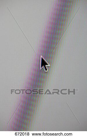Extreme close-up of cursor on a monitor screen View Large Photo Image Stock Photo - Extreme close-up of cursor on a monitor screen. Fotosearch