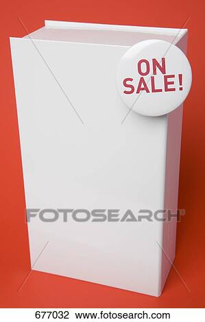 A blank box with an 'on sale' badge View Large Photo Image Stock Image - A blank box with an 'on sale' badge. Fotosearch