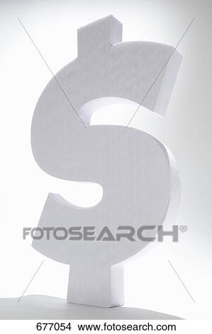 A white dollar sign View Large Photo Image Picture - A white dollar sign. Fotosearch