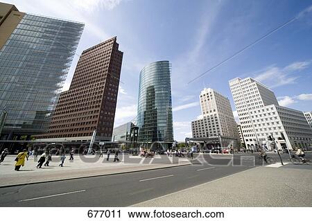 Stock Image - Potsdamer Platz, Berlin, Germany. Fotosearch