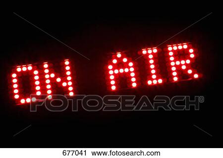 The words 'on air' in illuminated light bulbs View Large Photo Image Stock Image - The words 'on air' in illuminated light bulbs. Fotosearch