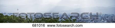 Stock Photograph - Kyoto cityscape, Japan. Fotosearch