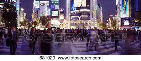 Shibuya Crossing, Tokyo, Japan View Large Photo Image Stock Image - Shibuya Crossing, Tokyo, Japan. Fotosearch