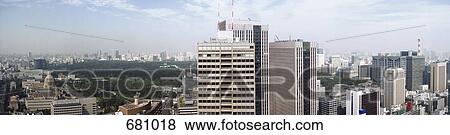 Tokyo cityscape and Imperial Park View Large Photo Image Stock Photo - Tokyo cityscape and Imperial Park. Fotosearch