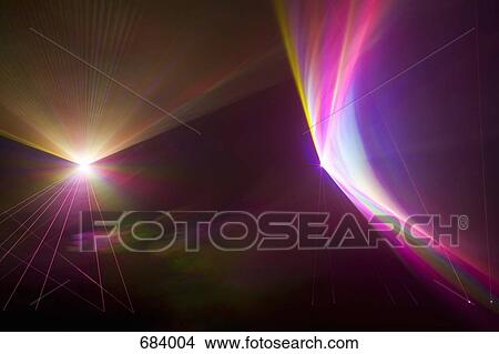 Picture - Multi colored laser lights. Fotosearch