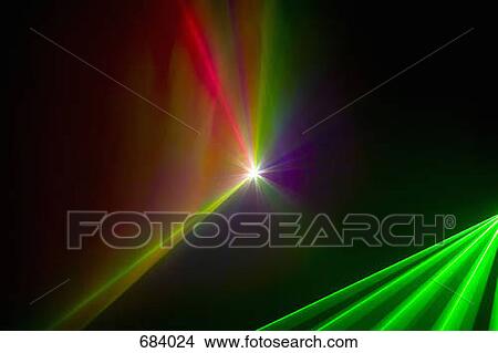 Picture - Multi colored laser lights. Fotosearch