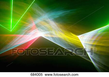 Stock Photography - Multi colored laser lights. Fotosearch