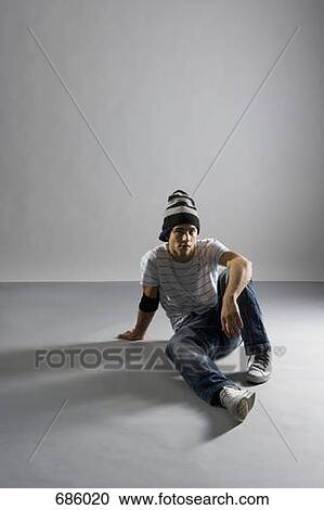 Stock Image - Portrait of a B-boy. Fotosearch