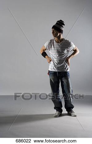 Portrait of a B-boy View Large Photo Image Stock Image - Portrait of a B-boy. Fotosearch