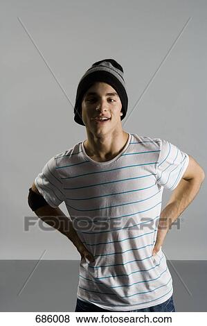 Stock Photo - Portrait of a B-boy. Fotosearch