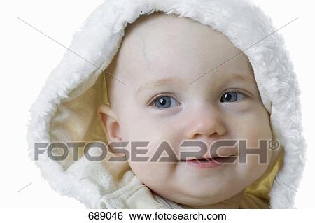 Stock Photograph - Portrait of a baby. Fotosearch