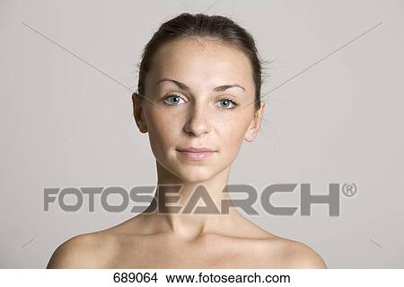 Picture - Portrait of a young woman. Fotosearch