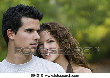 Portrait of a young couple View Large Photo Image Stock Image - Portrait of a young couple. Fotosearch