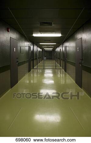 An empty prison corridor View Large Photo Image Stock Image - An empty prison corridor. Fotosearch