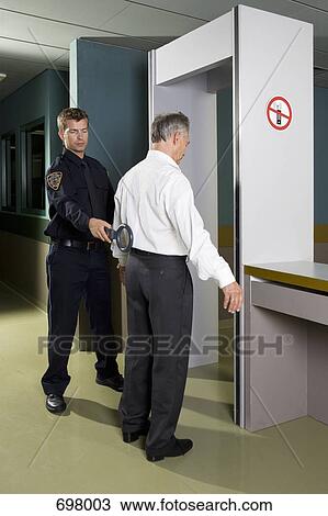 Stock Image - Police security check. Fotosearch