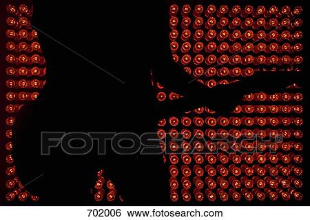 Silhouette of a person playing the guitar and standing in front of red lights View Large Photo Image Stock Photograph - Silhouette of a person playing the guitar and standing in front of red lights. Fotosearch