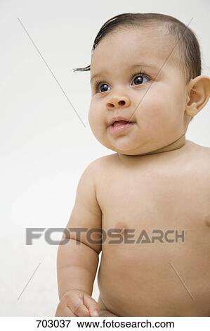 A baby girl, portrait View Large Photo Image Stock Photo - A baby girl, portrait. Fotosearch