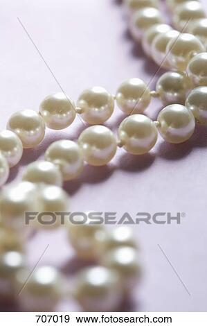 Stock Photo - A string of pearls. Fotosearch